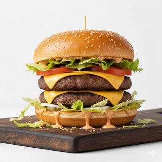 Double beef cheese burger