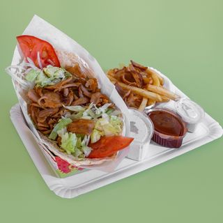 Menú Shawarma Pita Solo Carne