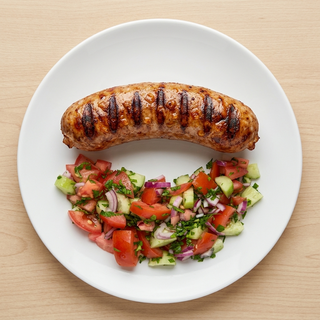 Choma Sausage With Kachumbari