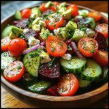 Rainbow Sesame Veggie Salad (Vegan)