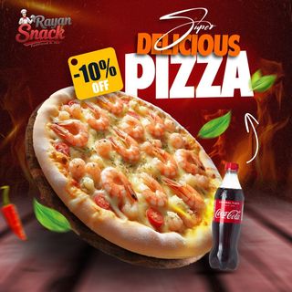 Pizza Fruits de Mer +Coca