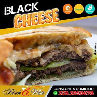 Hamburger black cheese