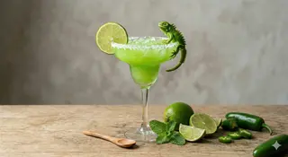 Green iguana margarita