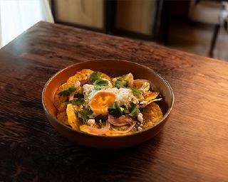 Nachos con guacamole 