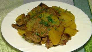 Картофель по-домашнему с говядиной