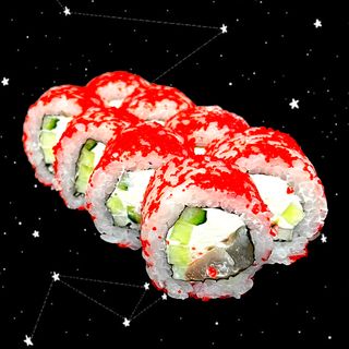 Рол Каліфорнія в ікрі з окунем (260г)