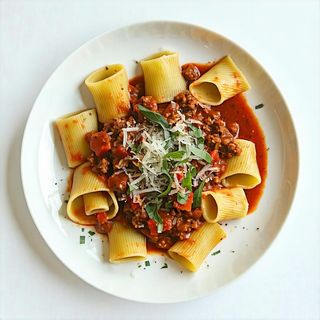 Paccheri al ragù napoletano 'pippiato' con carne
