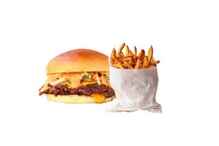 Cheeseburger + Domaći Pommes