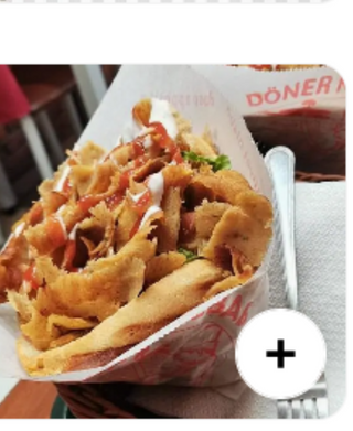 Menu Doner Kebab de Vaca