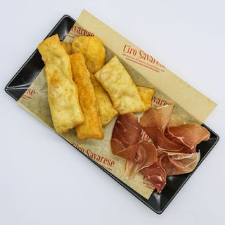 Pasta fritta e Culatello 16 mesi Casa Maletti