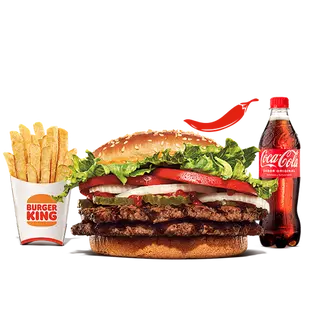 Menú Spicy Whopper® (2 carnes)