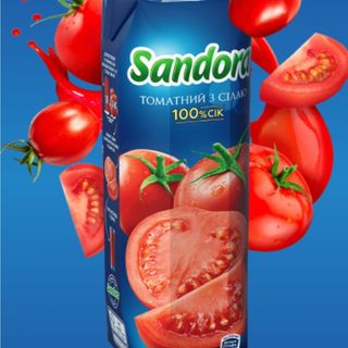 Сок Сандора томатний (1л)