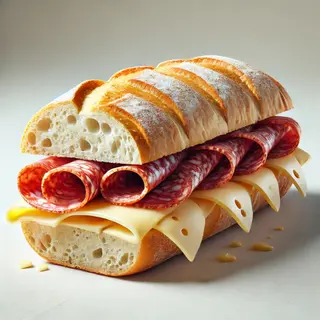 Bocadillo de Salami y Queso