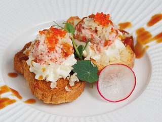 Bruschetta granchio 2 pezzi