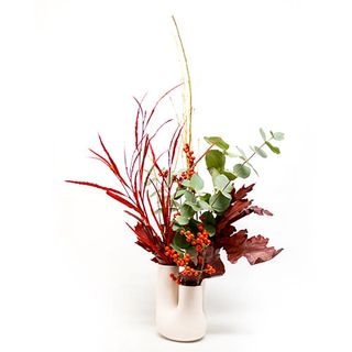 Ramo Navideño en jarrón para secar