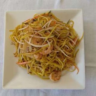 218 Spaghetti di grano con gamberi