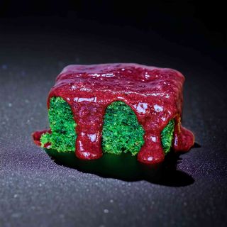 Vegan spinach cake