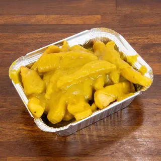 Patatas Fritas Con Un Topping