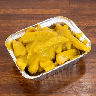 Patatas Fritas Con Un Topping