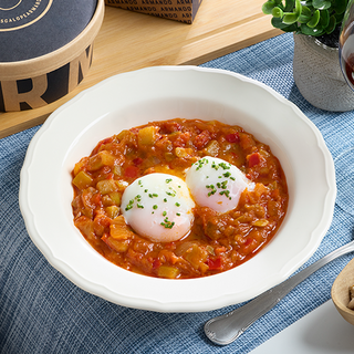 Pisto con huevos a baja temperatura