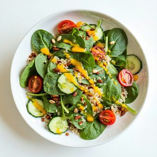 Спаначена салата с киноа