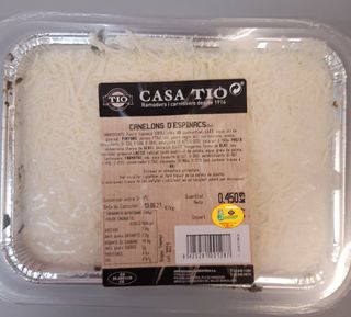 Canelons D'Espinacs 450 Gr.
