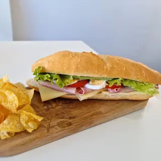 Baguete de Queijo e Bacon