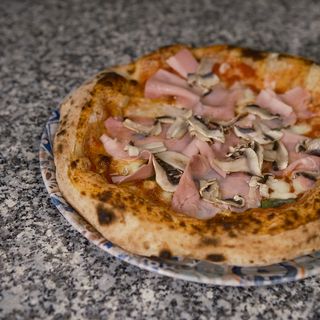 Cotto e funghi