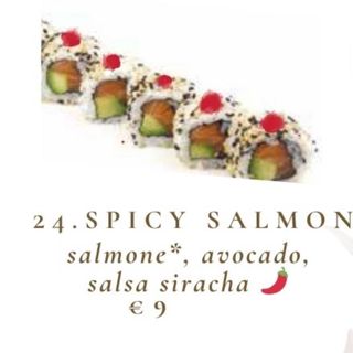 24. Spicy salmon 8 pz