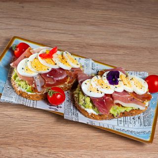 Prosciutto-Avocado& Egg Toast