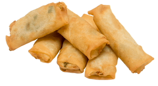 Rollitos Primavera (Con Ensalada Y Patatas) 