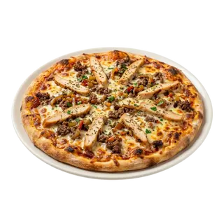 Pizza Mixta Pollo Y Carne