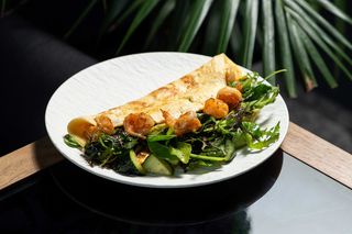 Омлет з креветкою