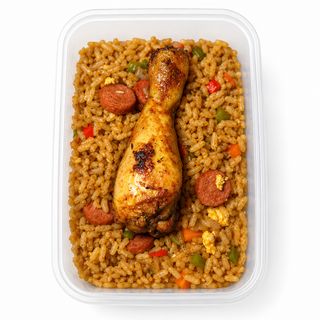 Mini Basmati Fried Rice & Grilled Chicken