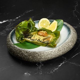 Brancin u listu banane