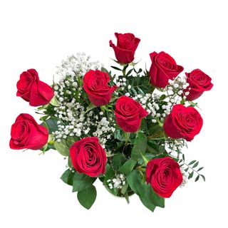 10 Rosas rojas