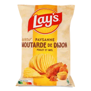 Чипси Lay's Paysanne зі смаком курки, діжонської гірчиці та меду (120г)