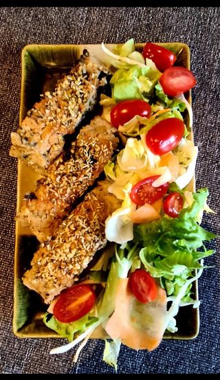 Rulada din legume, cu salata