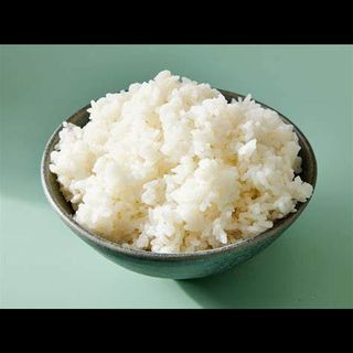 Steamed Rice, Veggies, and Sauce