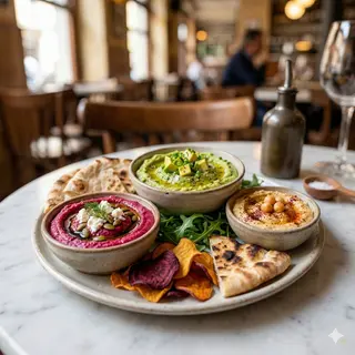 Tapa De Assortiment D'Hummus