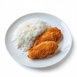 Панирано филе (200г) + Ориз (100г)