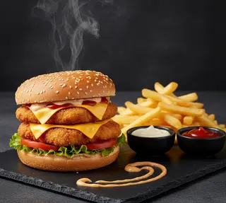 Double chickenburger
