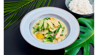 Zielone Curry z warzywami i tofu