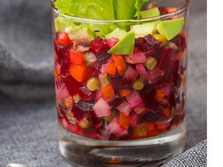 Вінігрет з маринованими грибами