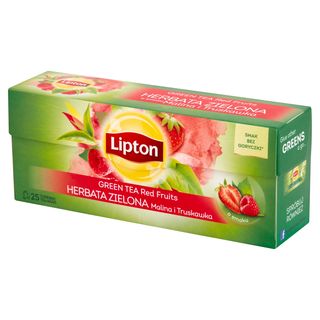 Herbata zielona o smaku maliny i truskawki Lipton 25szt.. 0.035кг