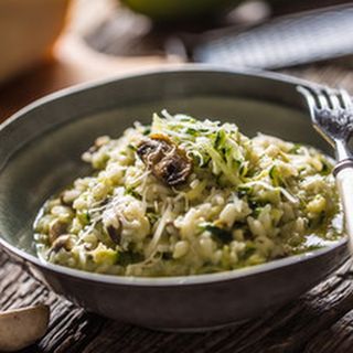 Ризото с манатарки, тиквичка и скаморца (400г)