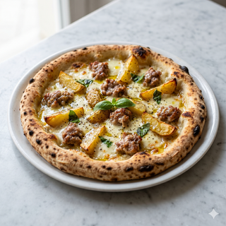 Pizza Patate E Salsiccia (33 Cm.)