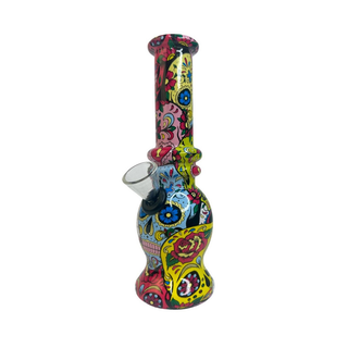 Glass Bong 15 cm Skull Design