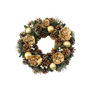 Coroa de natal - Dourado