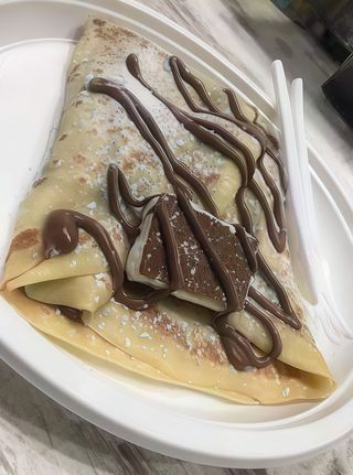 Crêpes Kinder fetta al latte